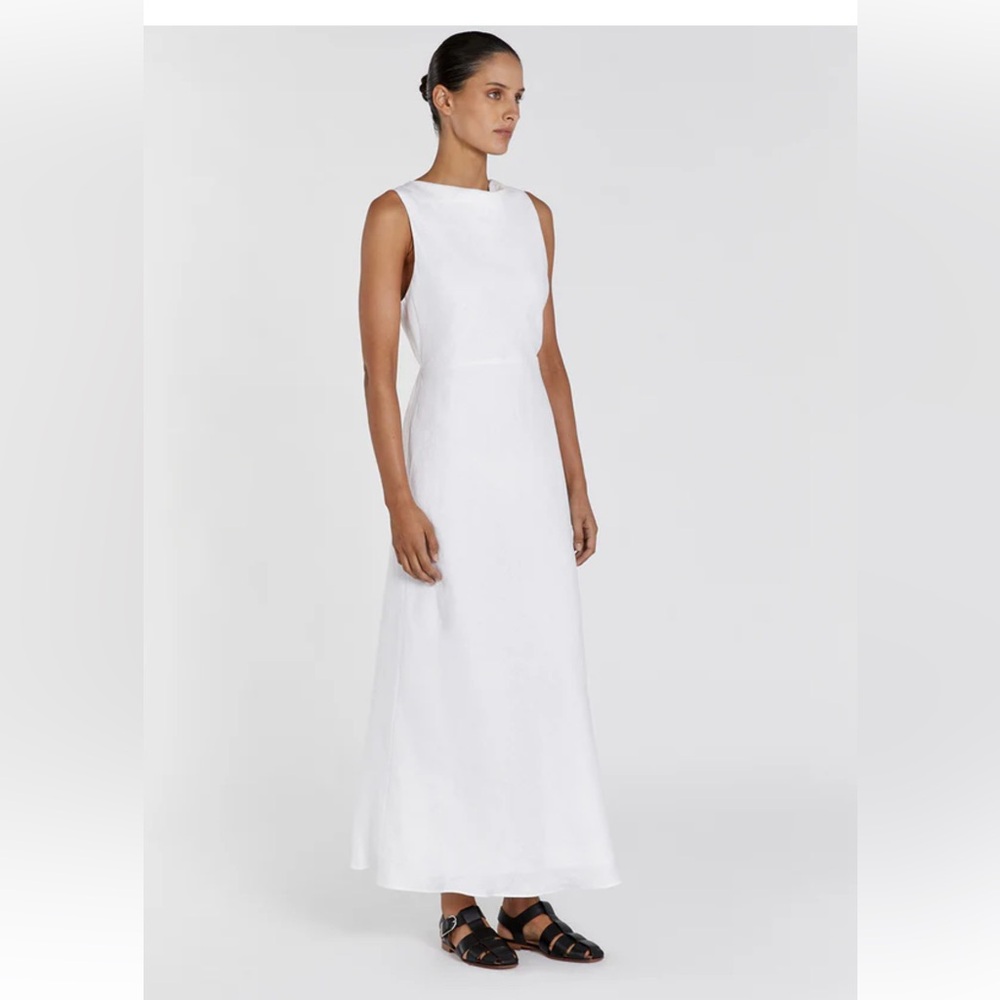 DISSH White Harmony linen maxi dress - Picture 5 of 6